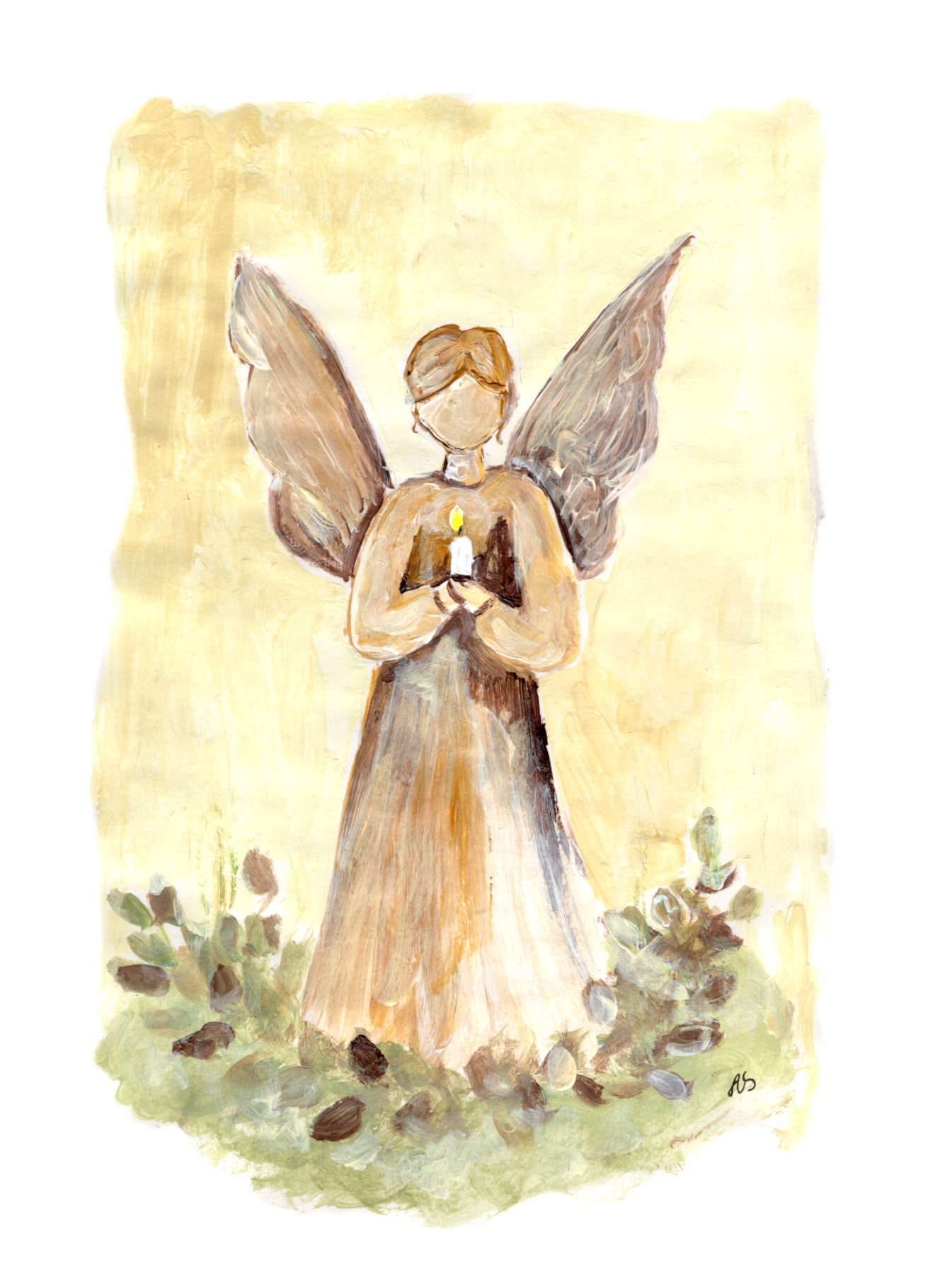 Joulukortti - Jouluenkeli