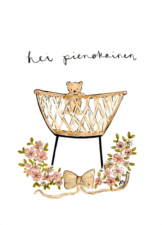 Onnittelukortti - Hei pienokainen