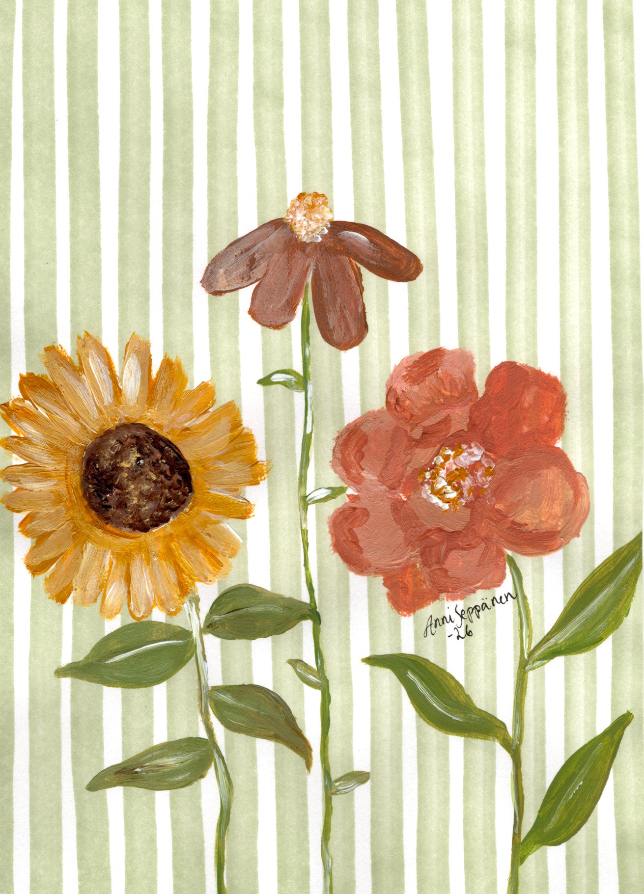 Kortti - Värikkäät kukat