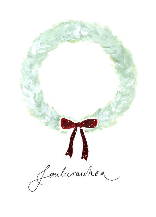 Joulukortti - Joulukranssi